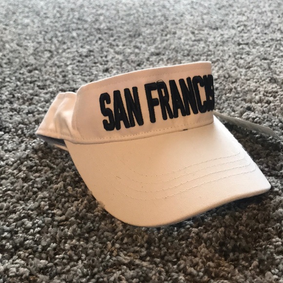 white san fran visor - Picture 1 of 3